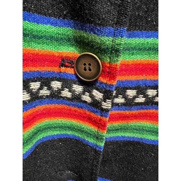 Pendleton | Blanket Coat‎ Sz 14 Vintage Rainbow Stripe - Picture 4 of 8